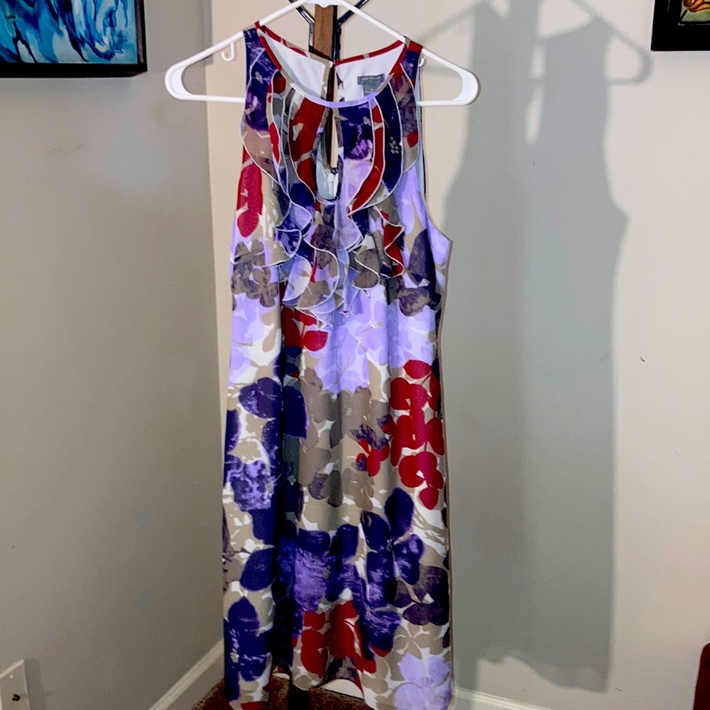 Ann Taylor | Women’s  Floral Sleeveless MIDI Dress - Size 10